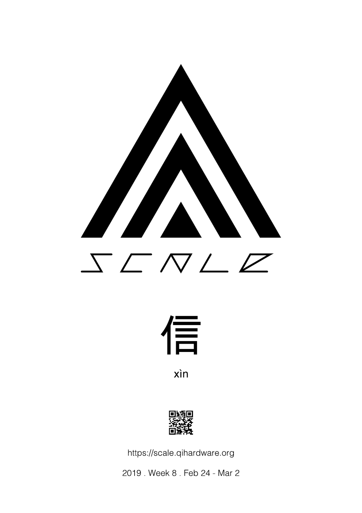 Cover: Scale Week 8 信 xìn