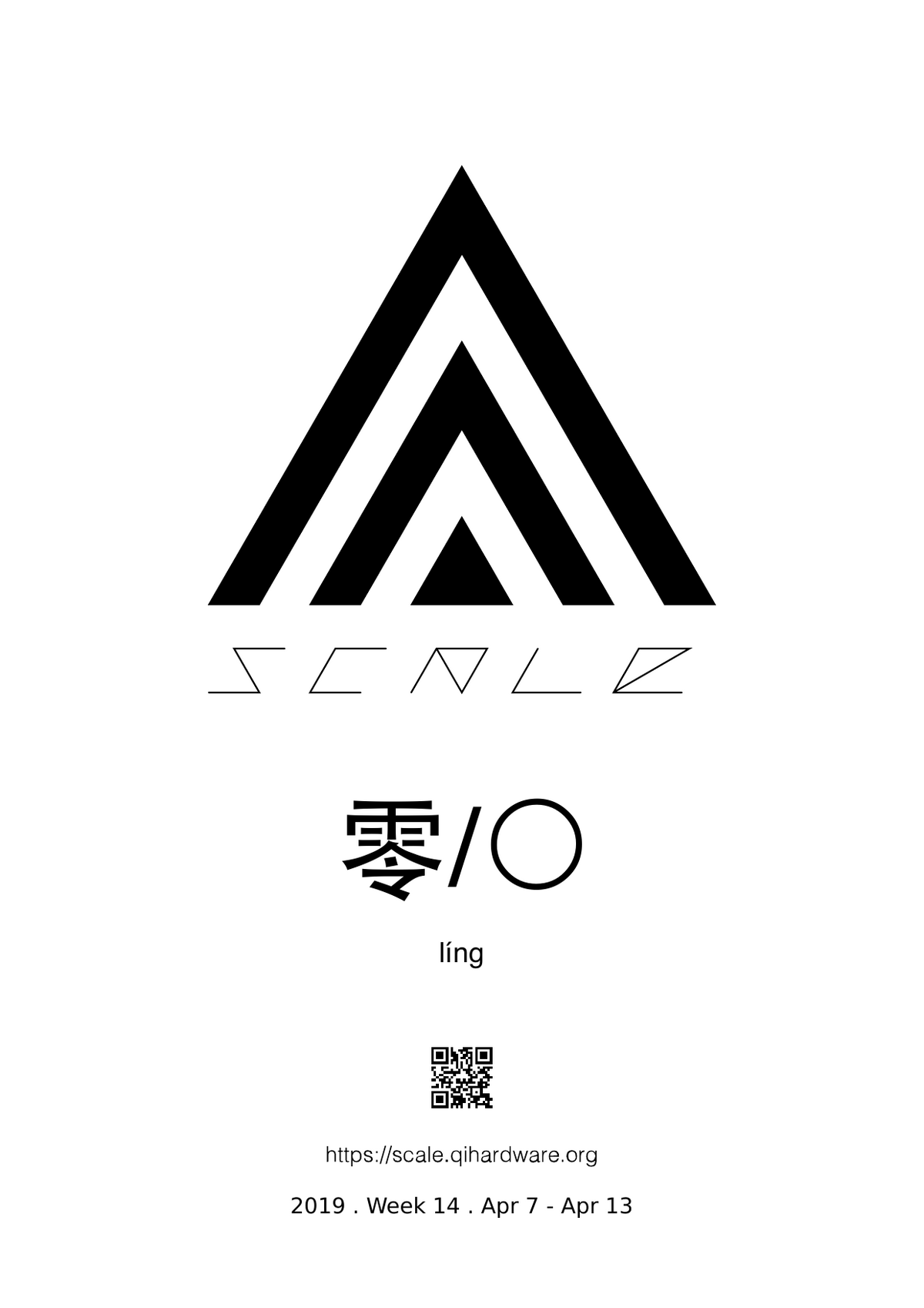 Cover: Scale Week 14 零 líng