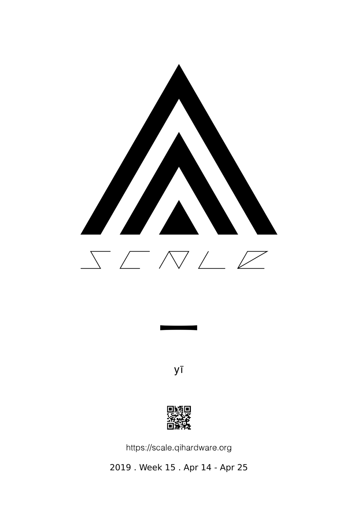 Cover: Scale Week 15 一 yī