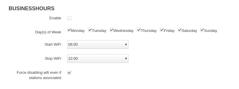 Wifi off at night schedule