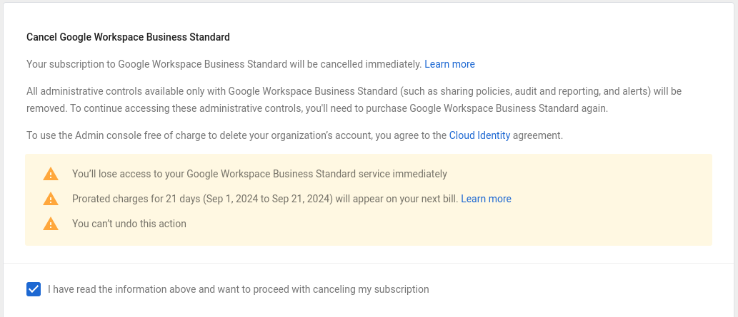 Deleted Google