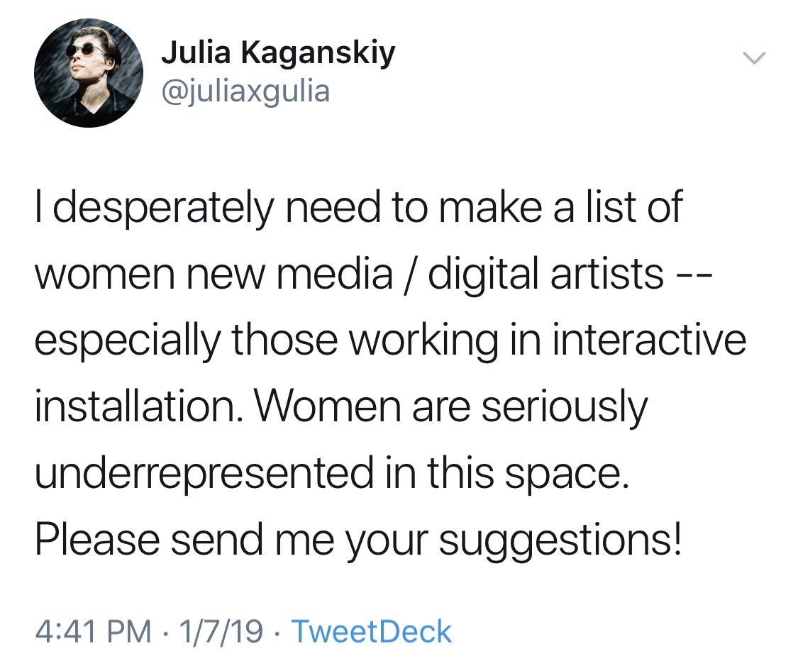Women New Media Interactive Installation Artists