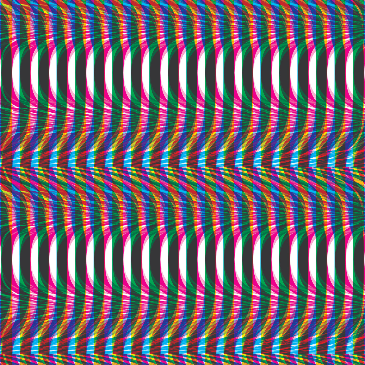 Glitchometry Stripes #8