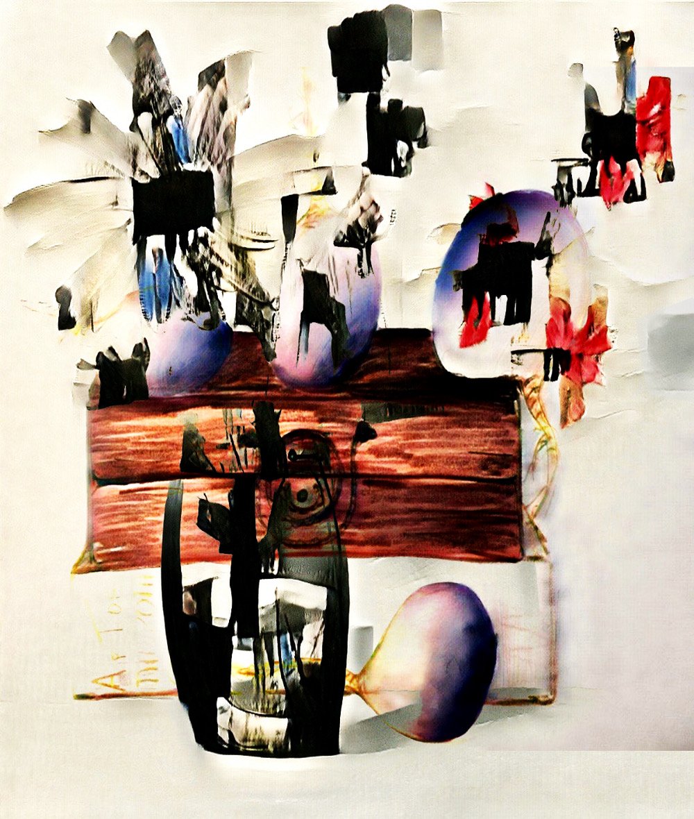(my generative pipeline just had its Dali moment - so perfect for the night 😊  #halloweeGAN)