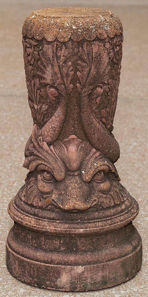 Concrete garden pedestal