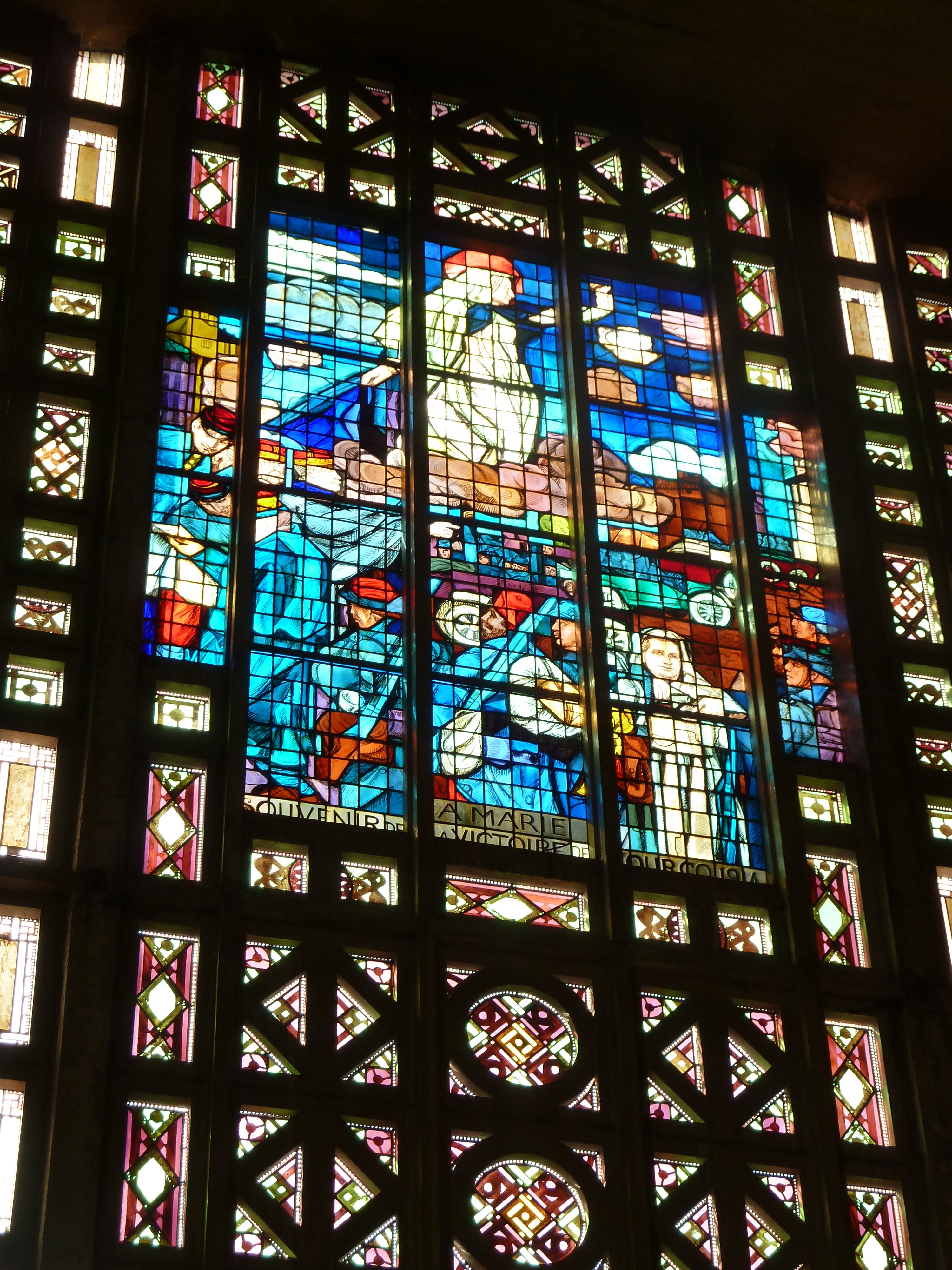 Stained glass windows at Église Notre-Dame du Raincy