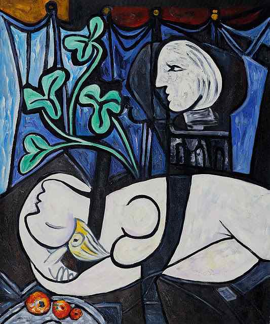 Nude, Green Leaves and Bust, 1932 by Picasso