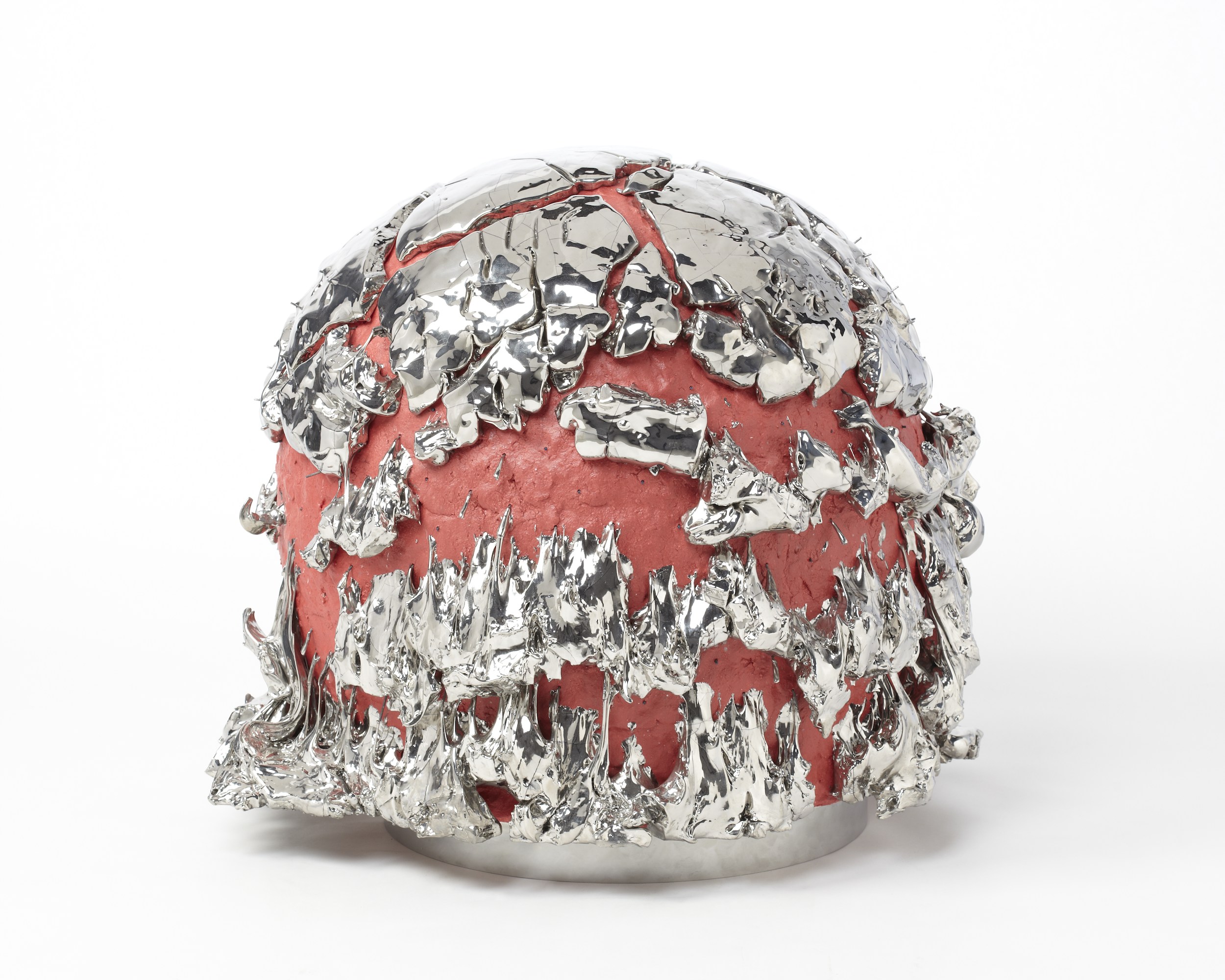 Red-slipped Platinum Kairagi Shino Ball