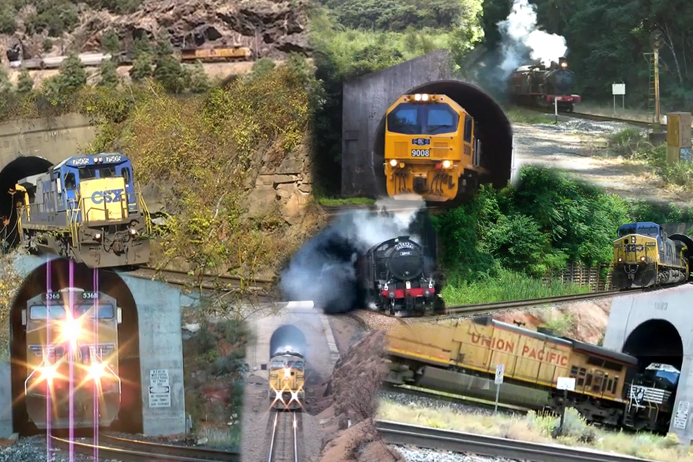 Visual Orgasms: Trains Erupting from Tunnels